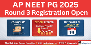 AP NEET PG 2025 Round 3 Registration Begins for CQ/MQ Seats; Cut-Off Reduced